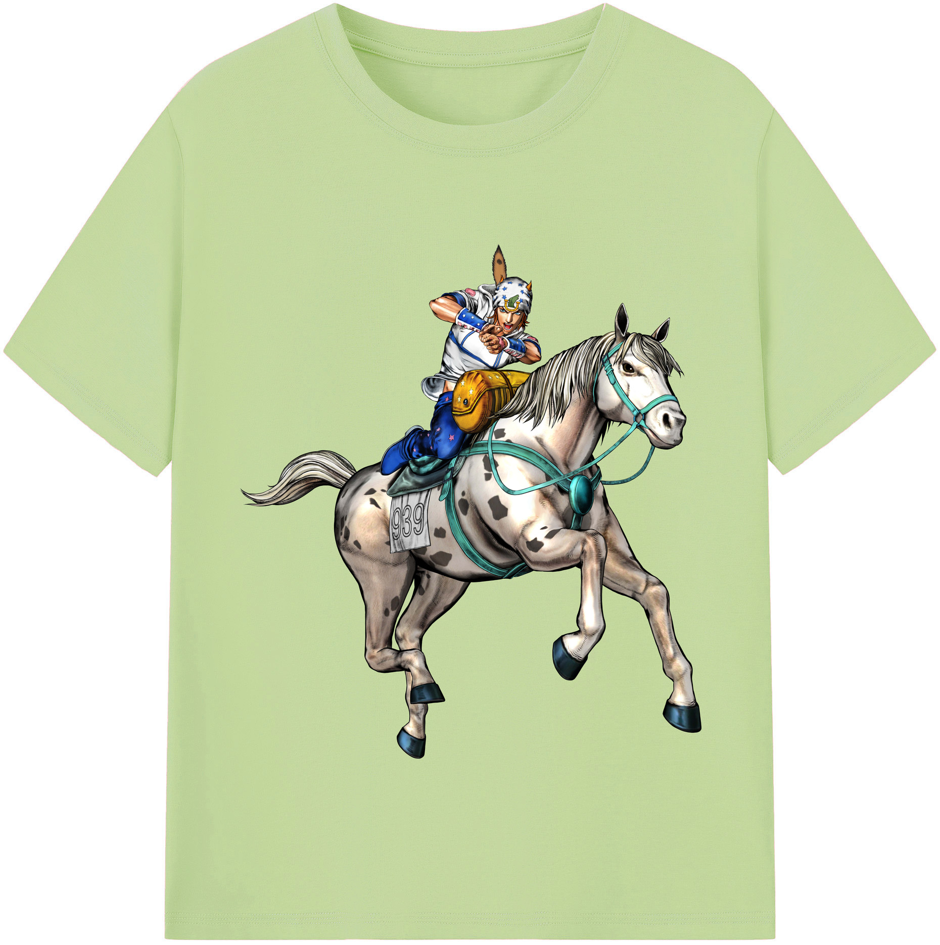 （画像用） ジョジョの奇妙な冒険 ジョナサン?ジョースター JoJo's Bizarre Adventure Jonathan Joestar 綿100％半袖Tシャツ（フロントプリント）